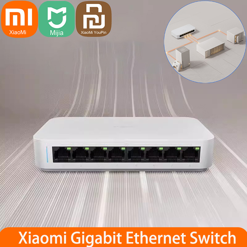 Xiaomi Mi 8 Ports RJ45 Gigabit - Xiaomi Hub Mijia Hub review and price