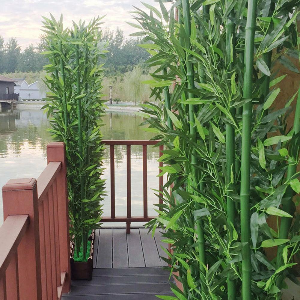 10pcs Artificial Green Bamboo  - Ficus Lyrata Tree review and price