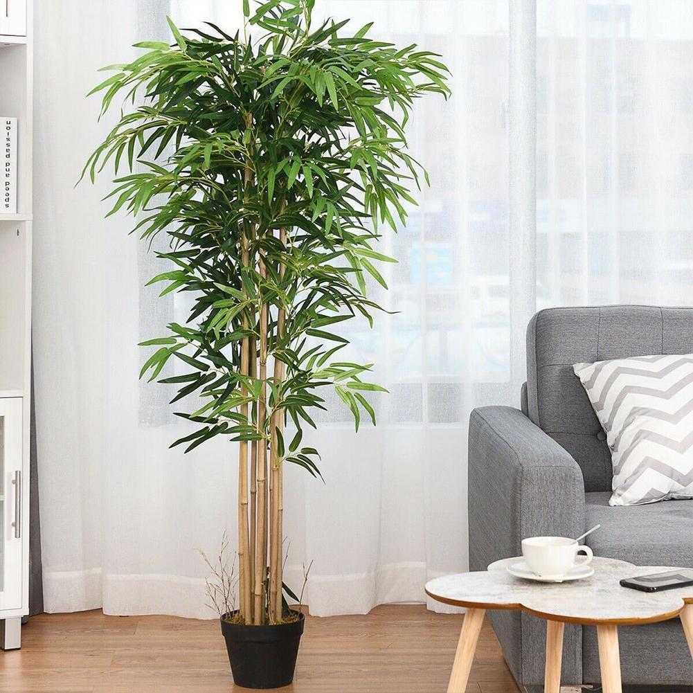10pcs Artificial Green Bamboo  - Ficus Lyrata Tree review and price