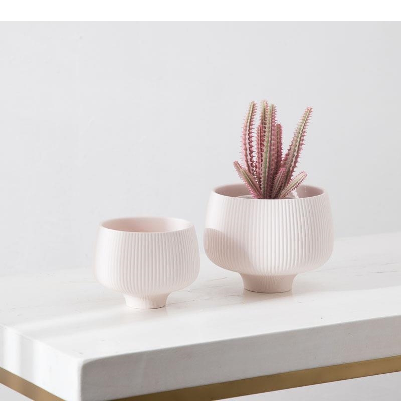 Multicolor Stripes Ceramic Vas - Aloe Vera Pot review and price