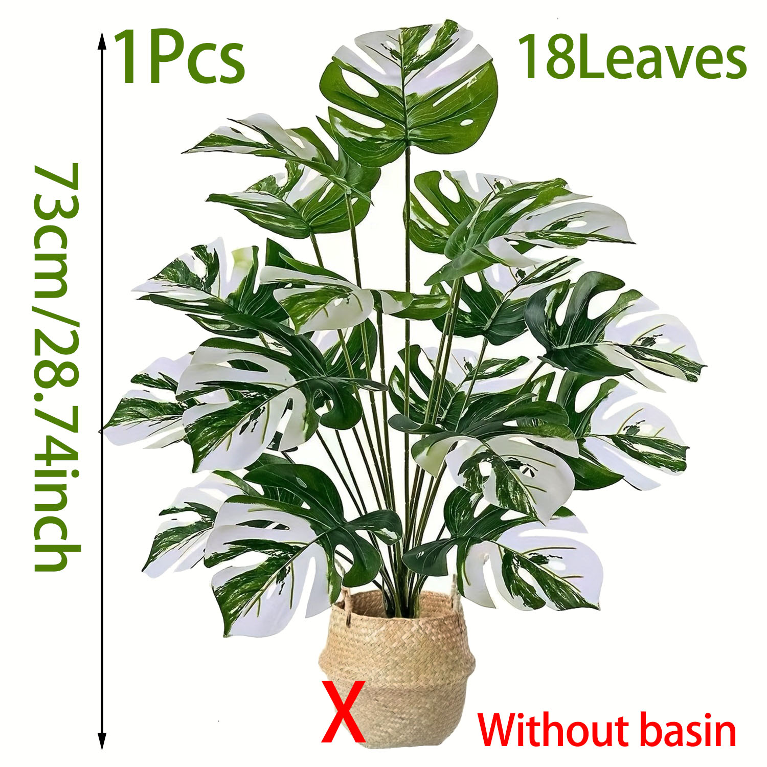 Realistic Artificial Monstera  - Dracaena Marginata review and price